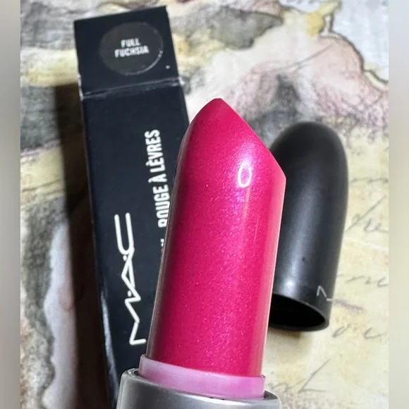 MAC COSMETICS BNIB FULL FUCHSIA AMPLIFIED CREME Lipstick VERY RARE Limited Pink